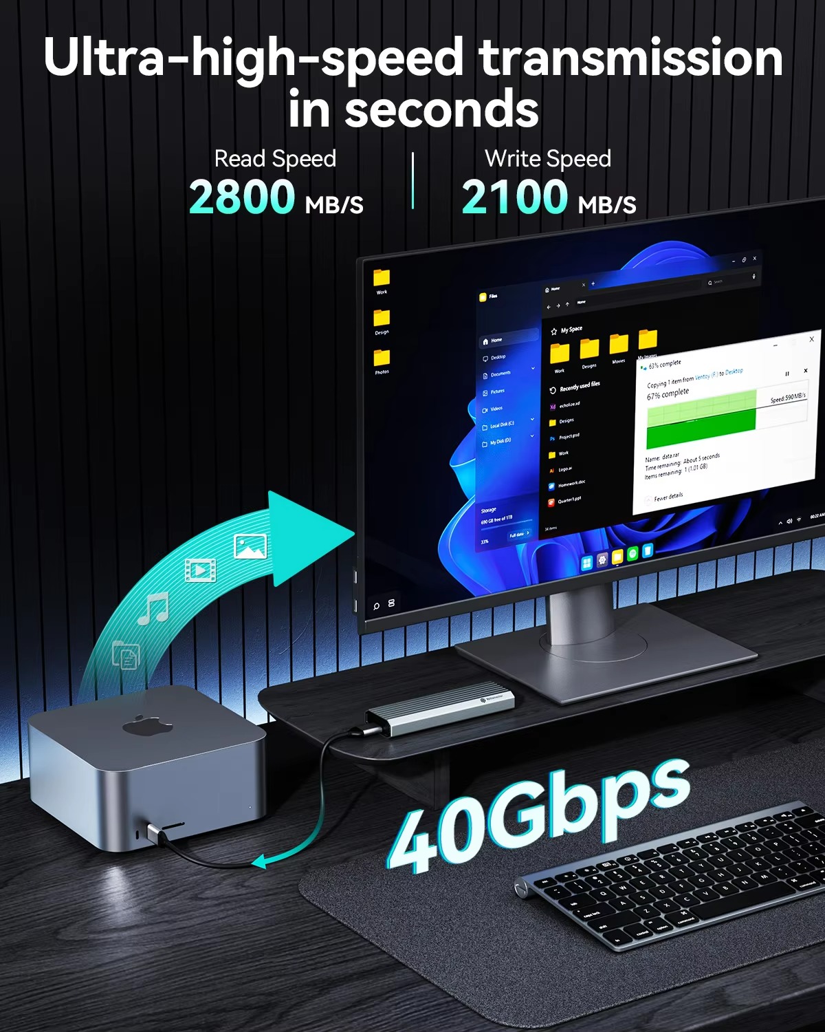 Yottamaster 40Gbps Harici Hard - Usb4 40Gbps External Ssd 8Tb incelemesi ve fiyatı