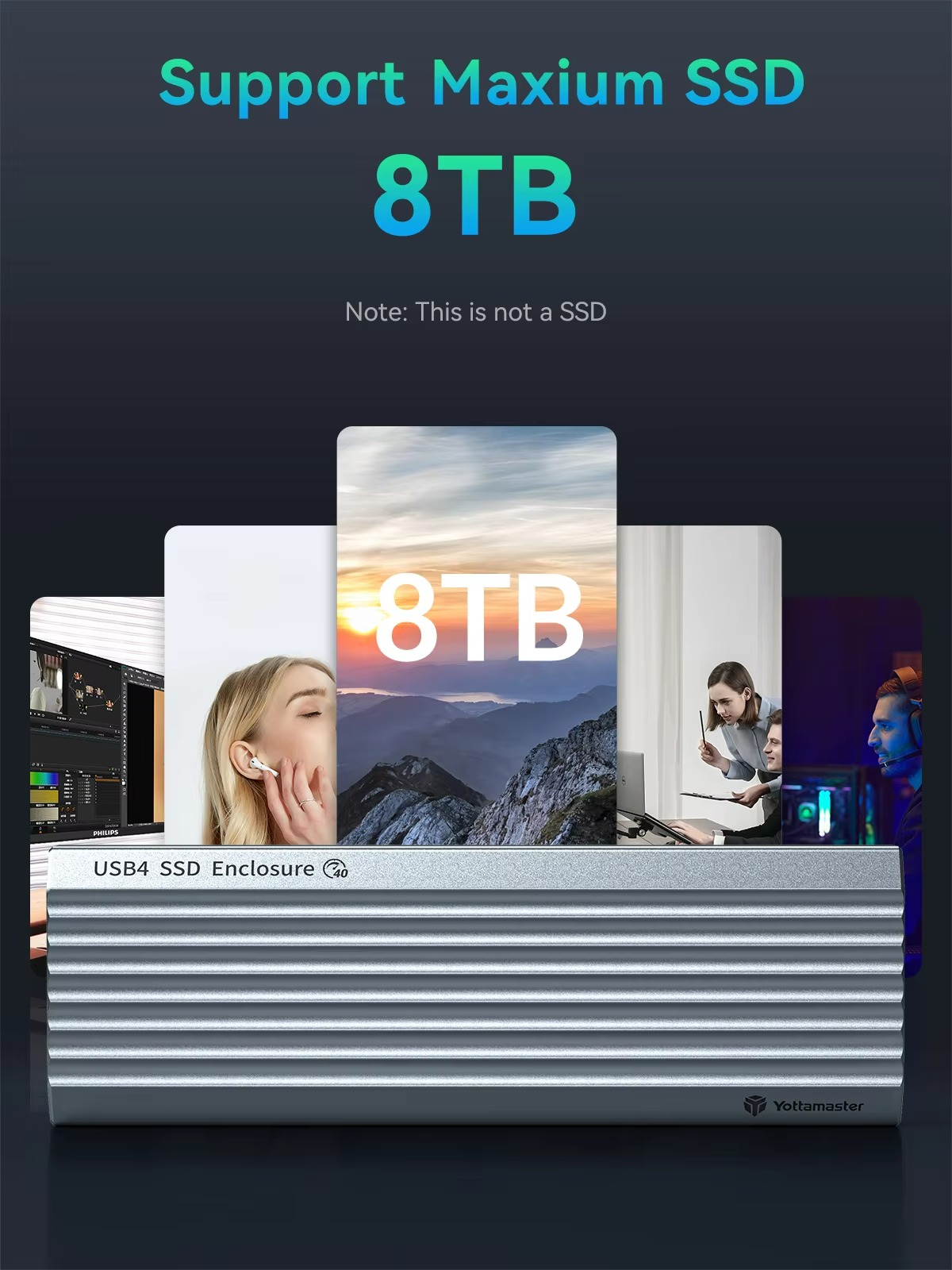 Yottamaster 40Gbps Harici Hard - Usb4 40Gbps External Ssd 8Tb incelemesi ve fiyatı